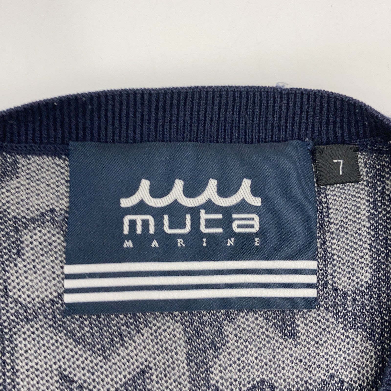 MUTA MARINE 210305 MM PATTERN Jacquard Knit Vest