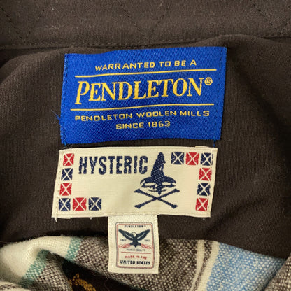 HYSTERIC GLAMOUR ヒステリックグラマー ×PENDLETON 0141AH12 チェック ヒスガール刺繍 シャツ トップス