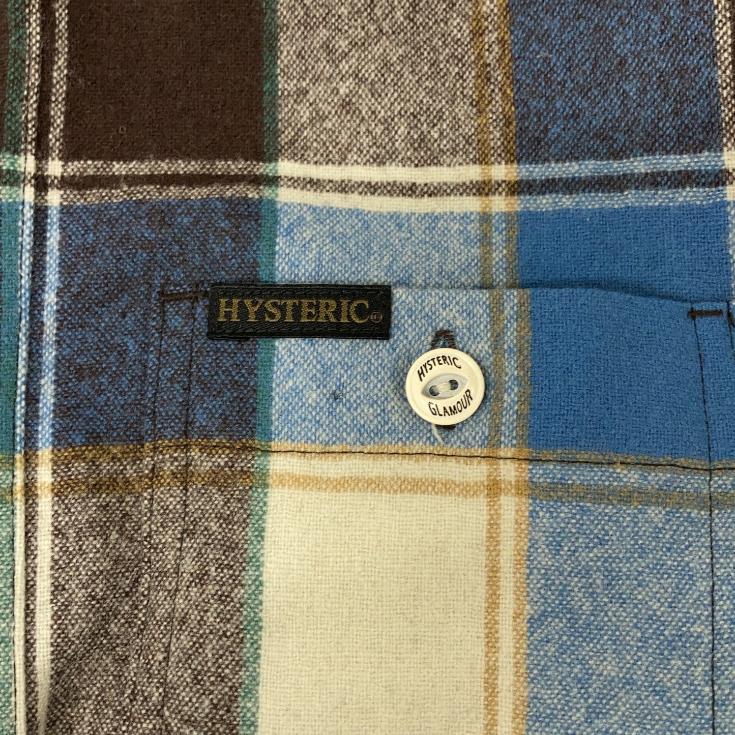 HYSTERIC GLAMOUR ヒステリックグラマー ×PENDLETON 0141AH12 チェック ヒスガール刺繍 シャツ トップス