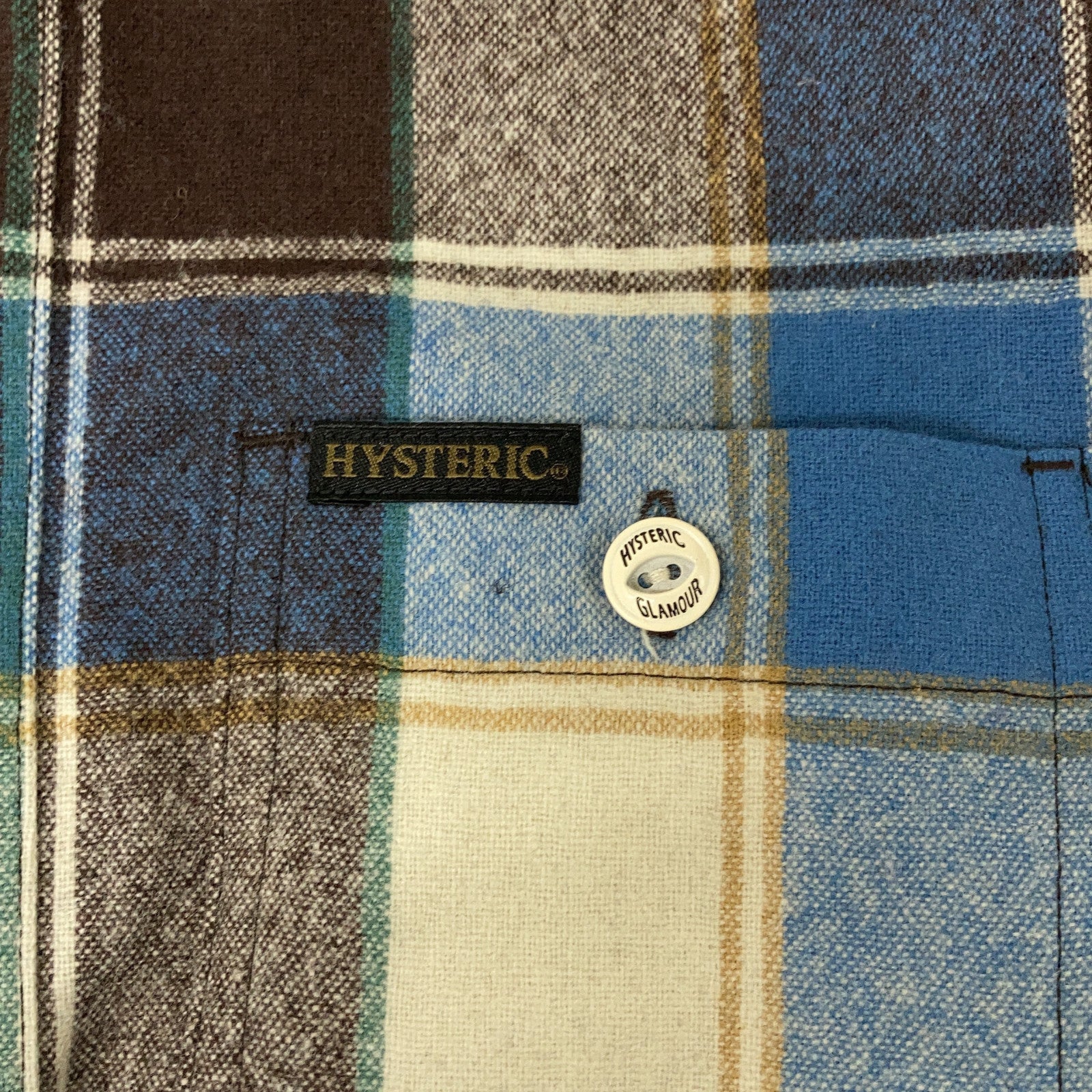 HYSTERIC GLAMOUR ヒステリックグラマー ×PENDLETON 0141AH12 チェック ヒスガール刺繍 シャツ トップス