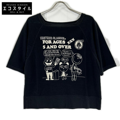 HYSTERIC GLAMOUR ヒステリックグラマー 01201CS02 ブラック パイル地 トップス トップス