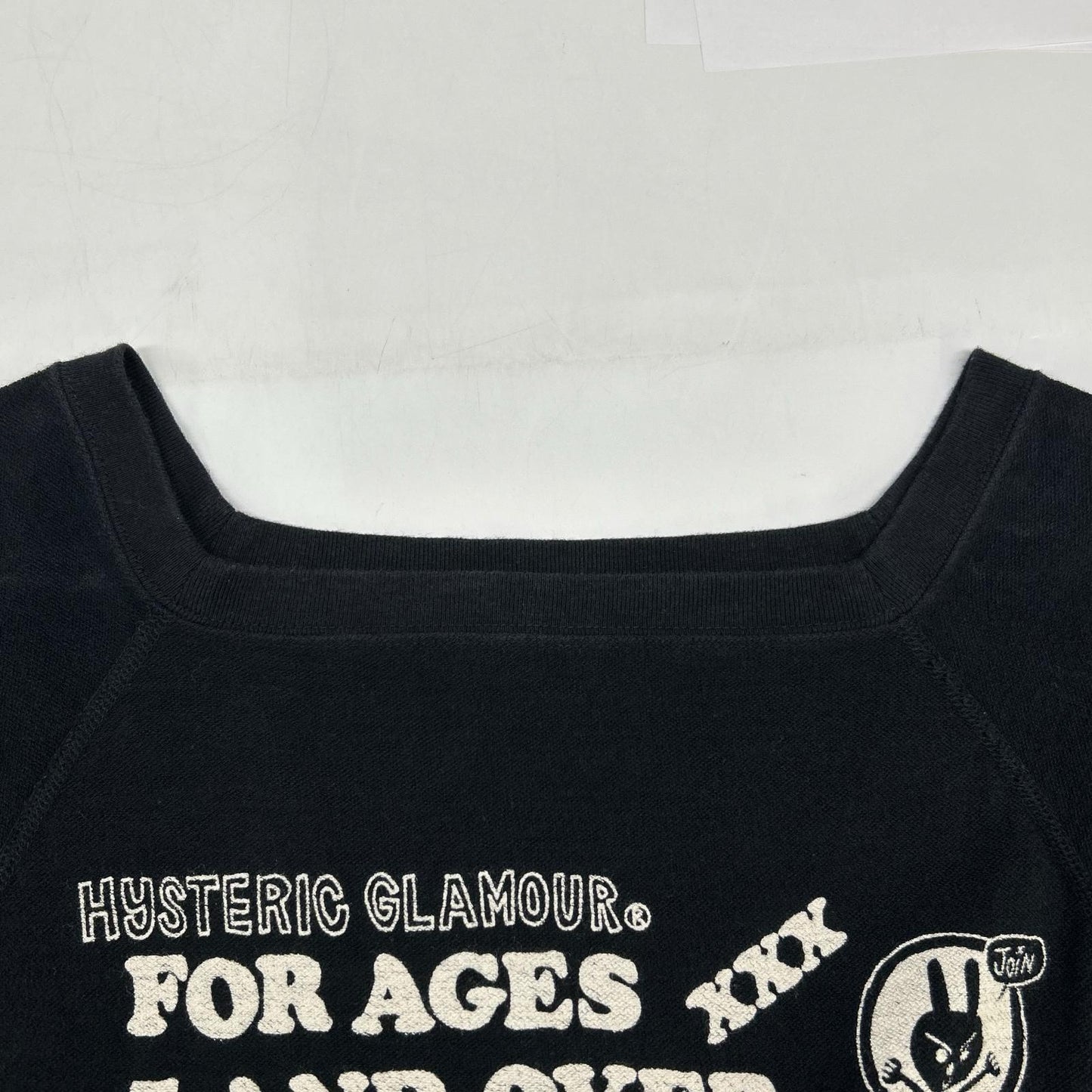 HYSTERIC GLAMOUR ヒステリックグラマー 01201CS02 ブラック パイル地 トップス トップス