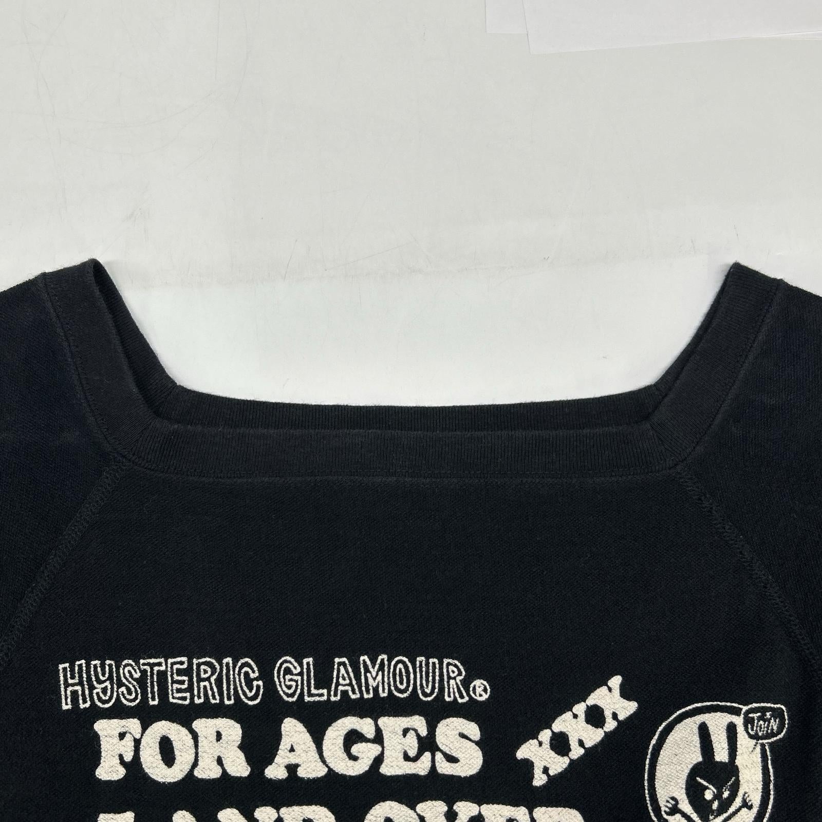 HYSTERIC GLAMOUR ヒステリックグラマー 01201CS02 ブラック パイル地 トップス トップス