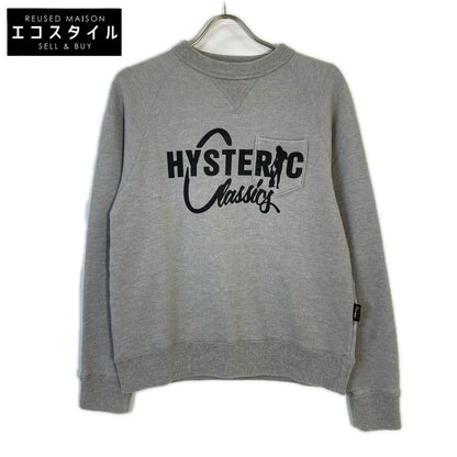 HYSTERIC GLAMOUR ヒステリックグラマー 01171CS02 グレー CLASSIC ポケット付 スウェット トップス