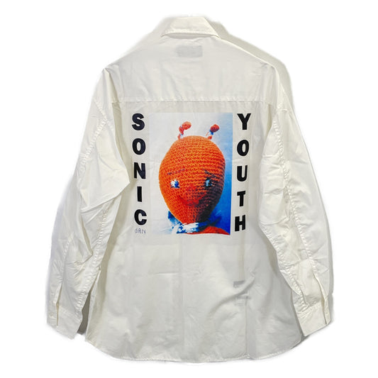 HYSTERIC GLAMOUR ヒステリックグラマー 02213AH05 ホワイト SONIC YOUTH/DIRTY 4ポケットシャツ トップス
