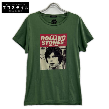 HYSTERIC GLAMOUR ヒステリックグラマー 05201CT05 ローリング・ストーンズ ミック・ジャガー グリーン Tシャツ トップス