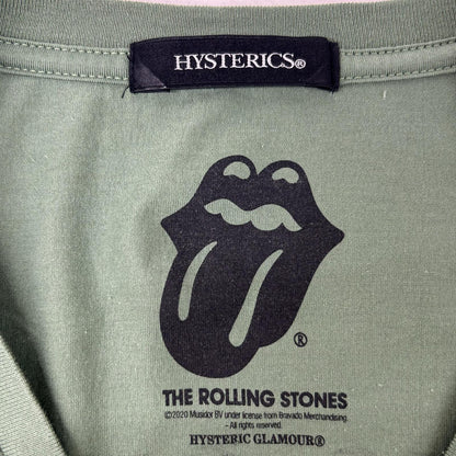 HYSTERIC GLAMOUR ヒステリックグラマー 05201CT05 ローリング・ストーンズ ミック・ジャガー グリーン Tシャツ トップス