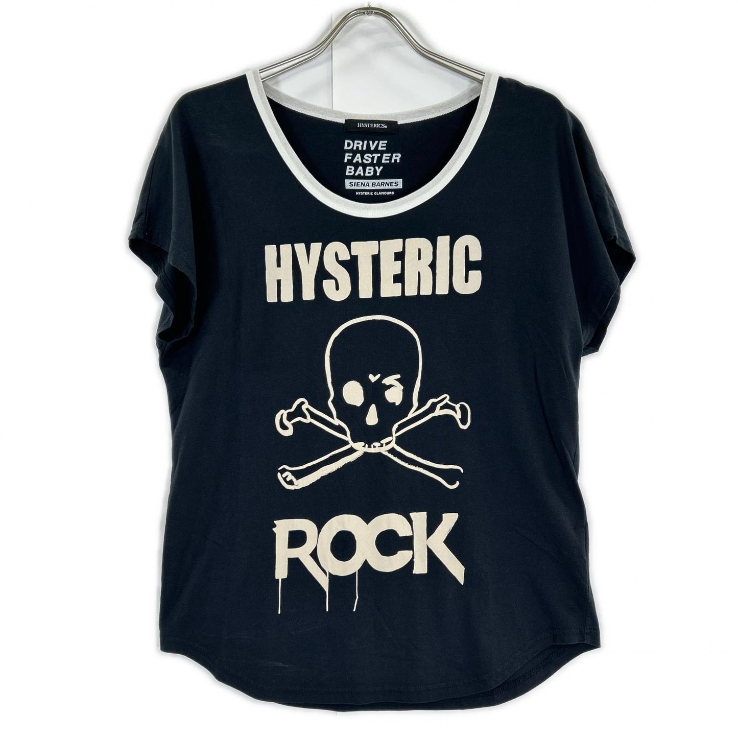 HYSTERIC GLAMOUR ヒステリックグラマー 05221CT03 ブラック SB HYS ROCK Tシャツ トップス