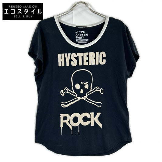 HYSTERIC GLAMOUR ヒステリックグラマー 05221CT03 ブラック SB HYS ROCK Tシャツ トップス