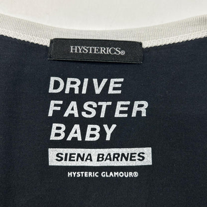 HYSTERIC GLAMOUR ヒステリックグラマー 05221CT03 ブラック SB HYS ROCK Tシャツ トップス