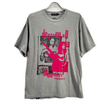 HYSTERIC GLAMOUR ヒステリックグラマー グレー DESTROY ALL MONSTERS DOPPELGANGER Tシャツ トップス