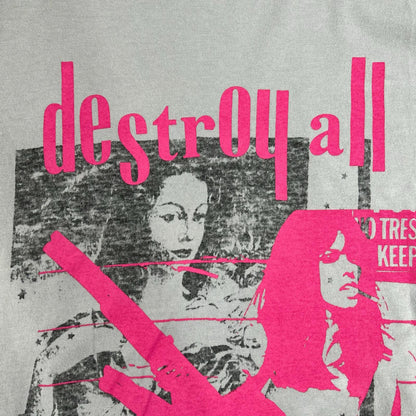 HYSTERIC GLAMOUR ヒステリックグラマー グレー DESTROY ALL MONSTERS DOPPELGANGER Tシャツ トップス