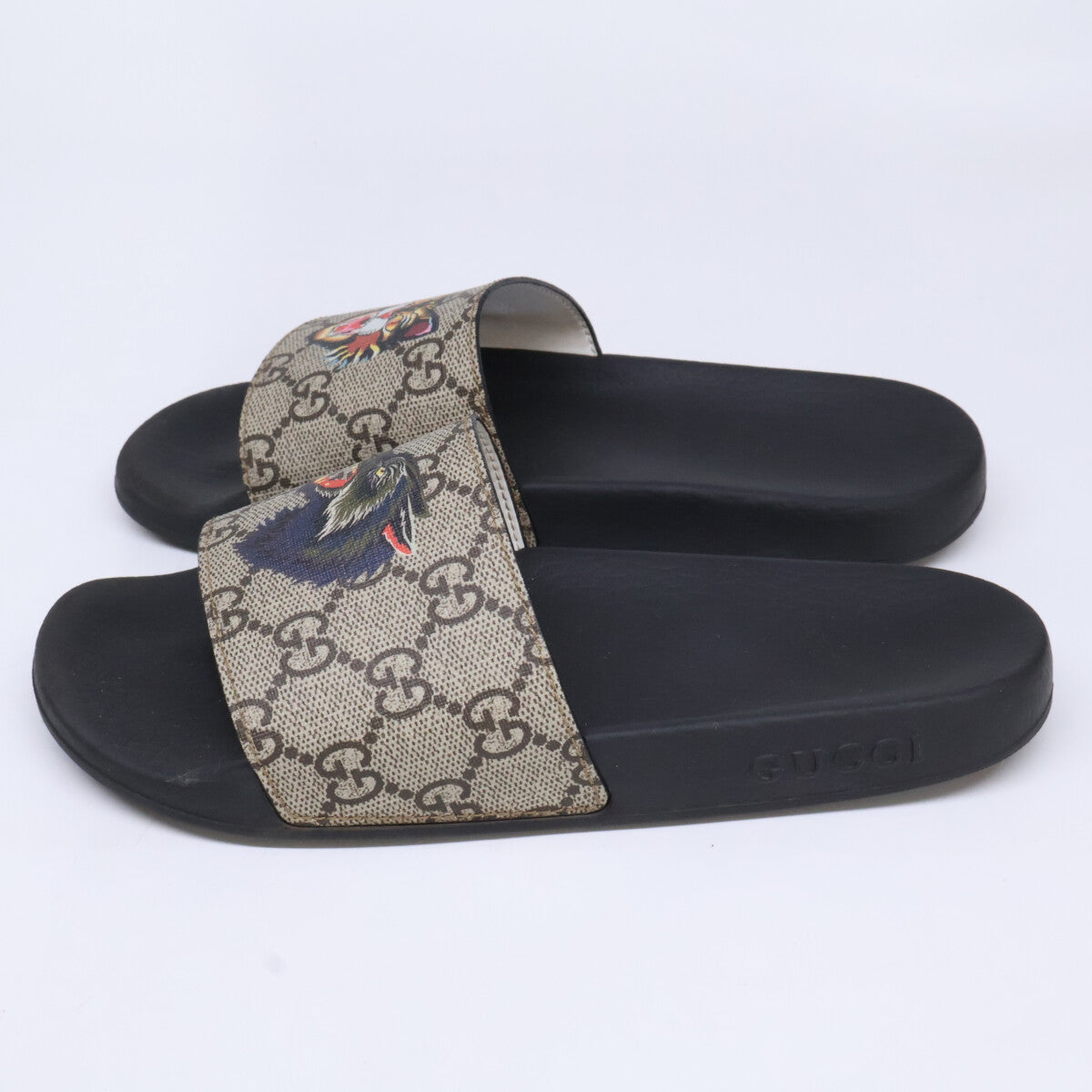 GUCCI 508811 GG Supreme Angry Cat Slide Sandals Shoes