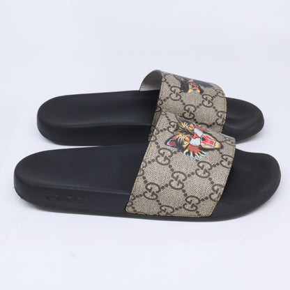 GUCCI 508811 GG Supreme Angry Cat Slide Sandals Shoes