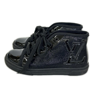 LOUIS VUITTON ルイヴィトン パテント/ファブリック ハイカット スニーカー シューズ