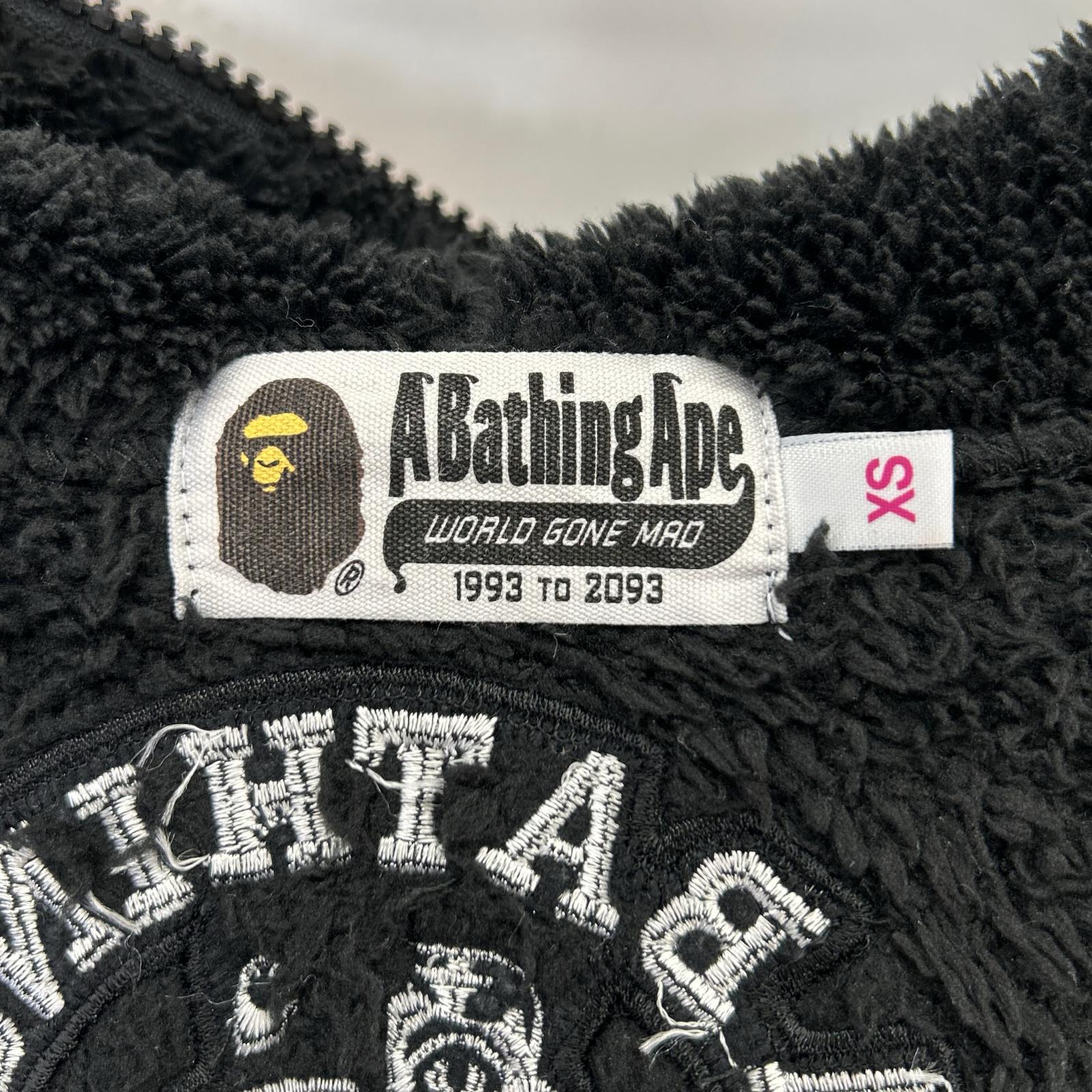 A BATHING APE アベイシングエイプ 001LJE702020X ブラック BOA TIGER SHARK フルジップフーディー トップス