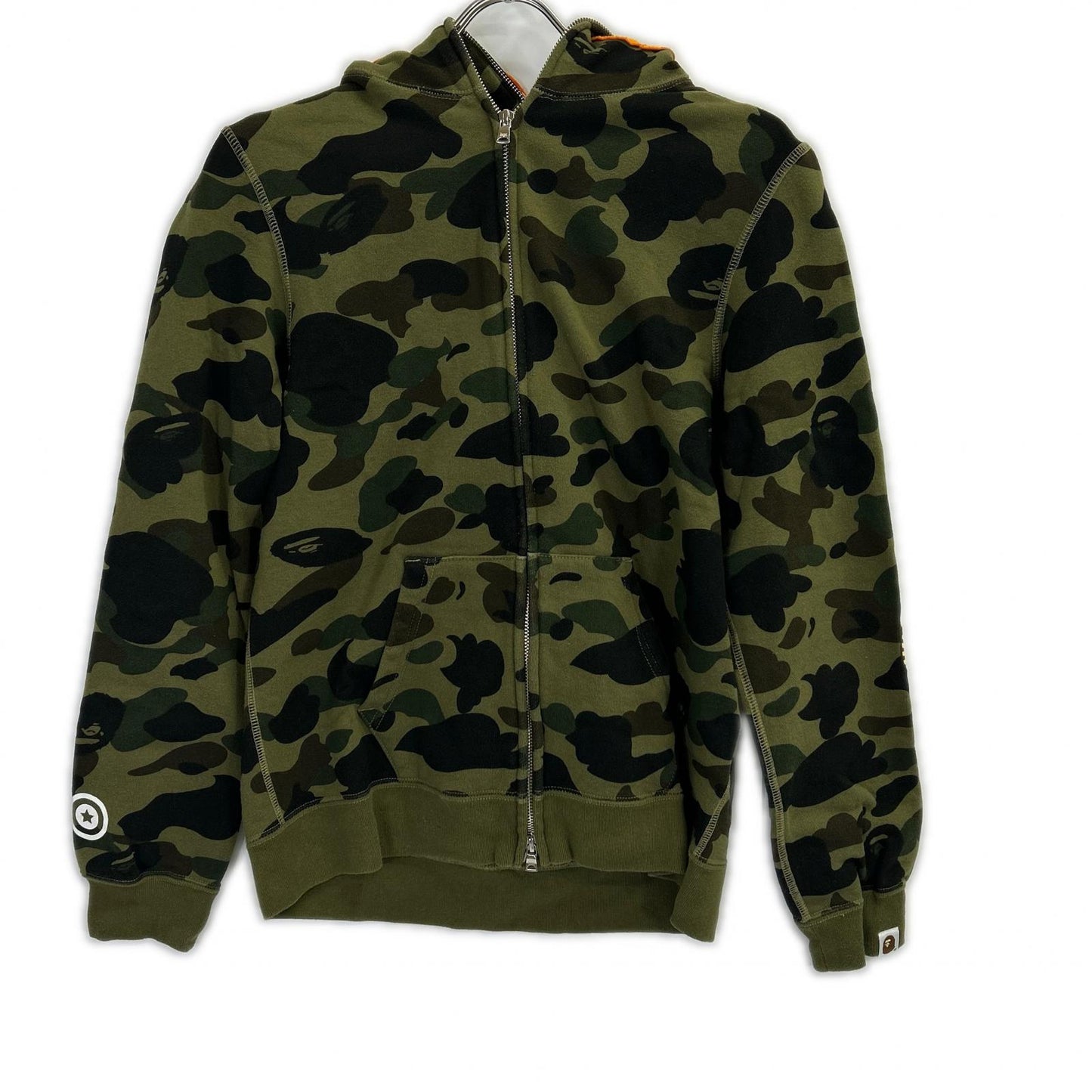 A BATHING APE アベイシングエイプ 001ZPE302009X カモフラ FUNTHERA MILITIA シャークパーカー トップス
