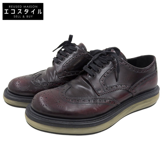 PRADA プラダ エアソール ウイングチップ シューズ メンズ バーガンディ 5 1/2 シューズ