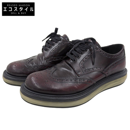 PRADA プラダ エアソール ウイングチップ シューズ メンズ バーガンディ 5 1/2 シューズ