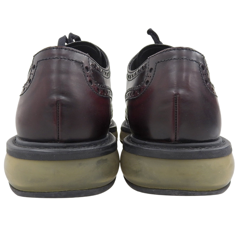 PRADA プラダ エアソール ウイングチップ シューズ メンズ バーガンディ 5 1/2 シューズ