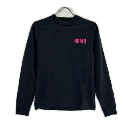 HYSTERIC GLAMOUR ヒステリックグラマー 0153CL08 ブラック×ピンク ヒステリックガール ロングTシャツ トップス