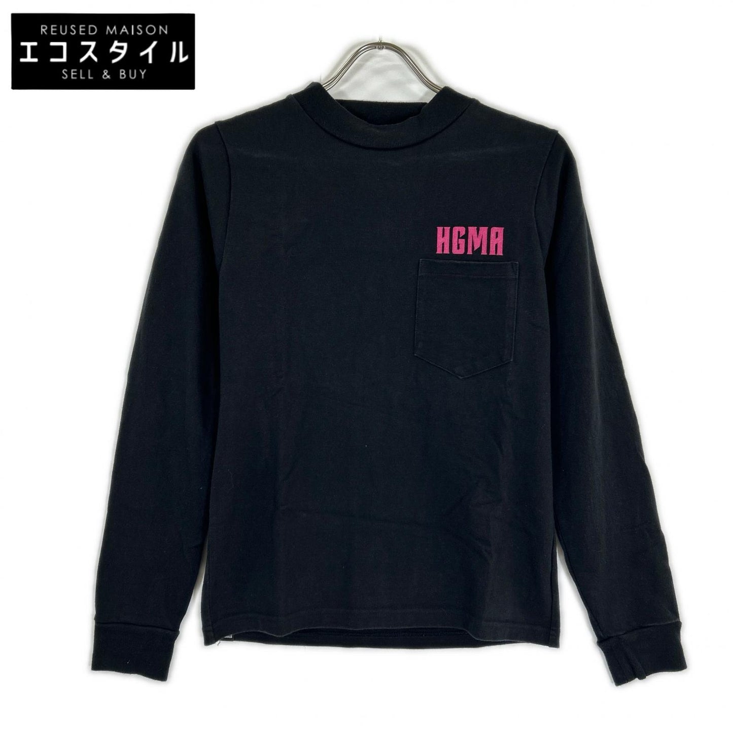 HYSTERIC GLAMOUR ヒステリックグラマー 0153CL08 ブラック×ピンク ヒステリックガール ロングTシャツ トップス