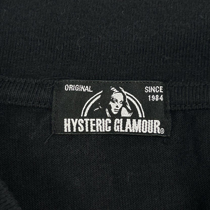 HYSTERIC GLAMOUR ヒステリックグラマー 0153CL08 ブラック×ピンク ヒステリックガール ロングTシャツ トップス