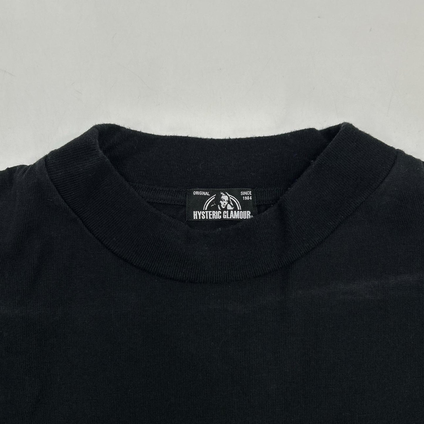 HYSTERIC GLAMOUR ヒステリックグラマー 0153CL08 ブラック×ピンク ヒステリックガール ロングTシャツ トップス