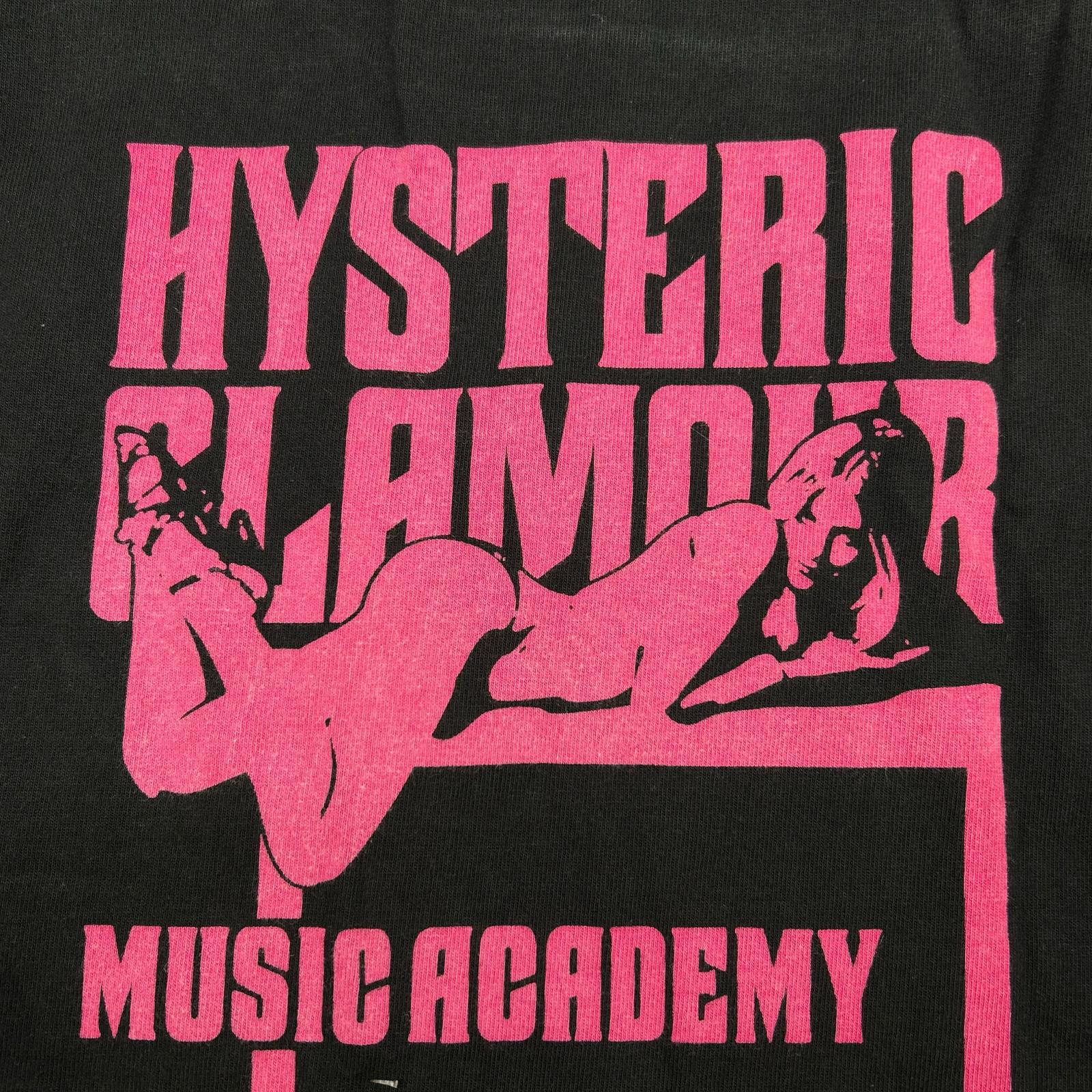 HYSTERIC GLAMOUR ヒステリックグラマー 0153CL08 ブラック×ピンク ヒステリックガール ロングTシャツ トップス