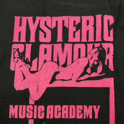 HYSTERIC GLAMOUR ヒステリックグラマー 0153CL08 ブラック×ピンク ヒステリックガール ロングTシャツ トップス