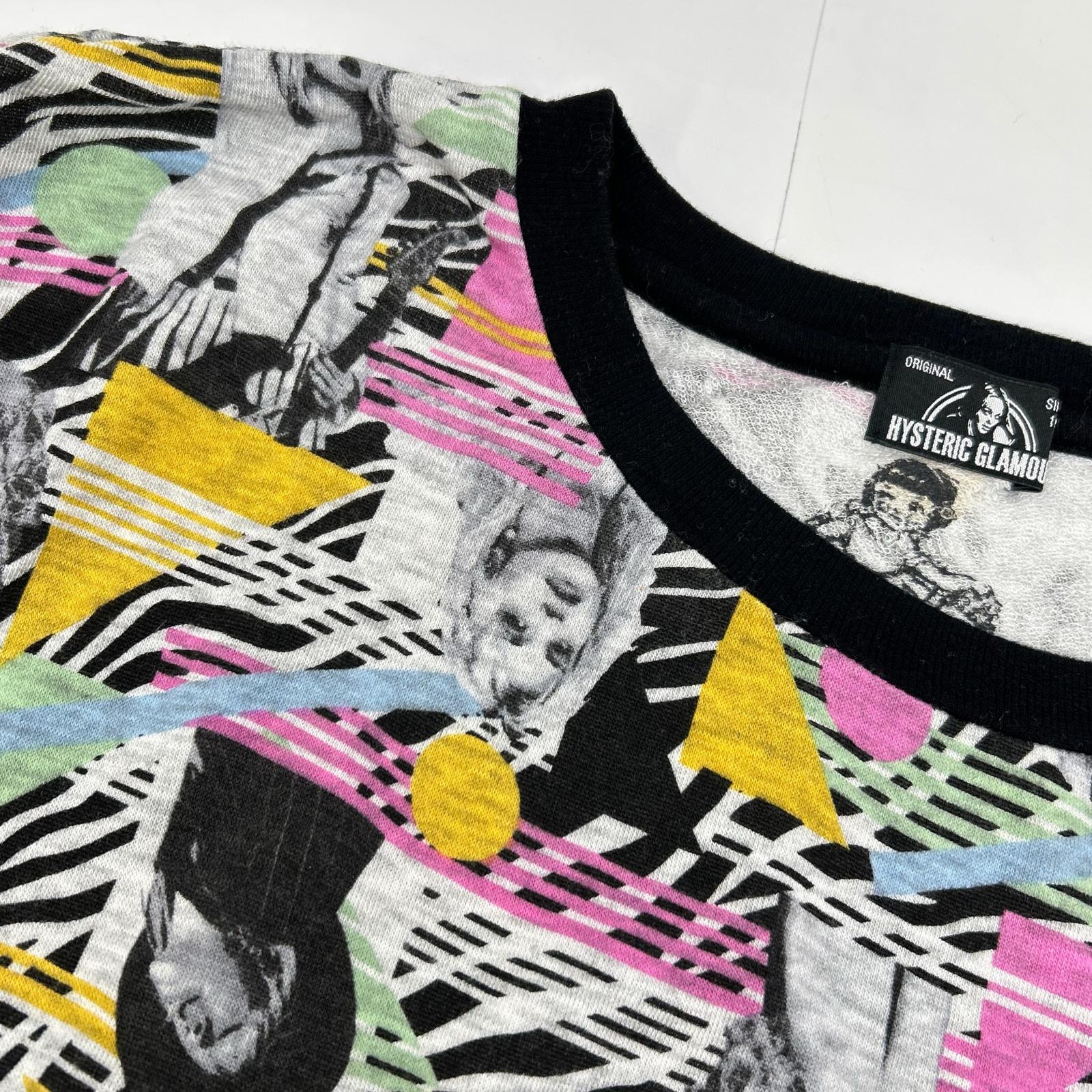 HYSTERIC GLAMOUR ヒステリックグラマー 0153CO03 総柄 ヒスガール シャツワンピース トップス