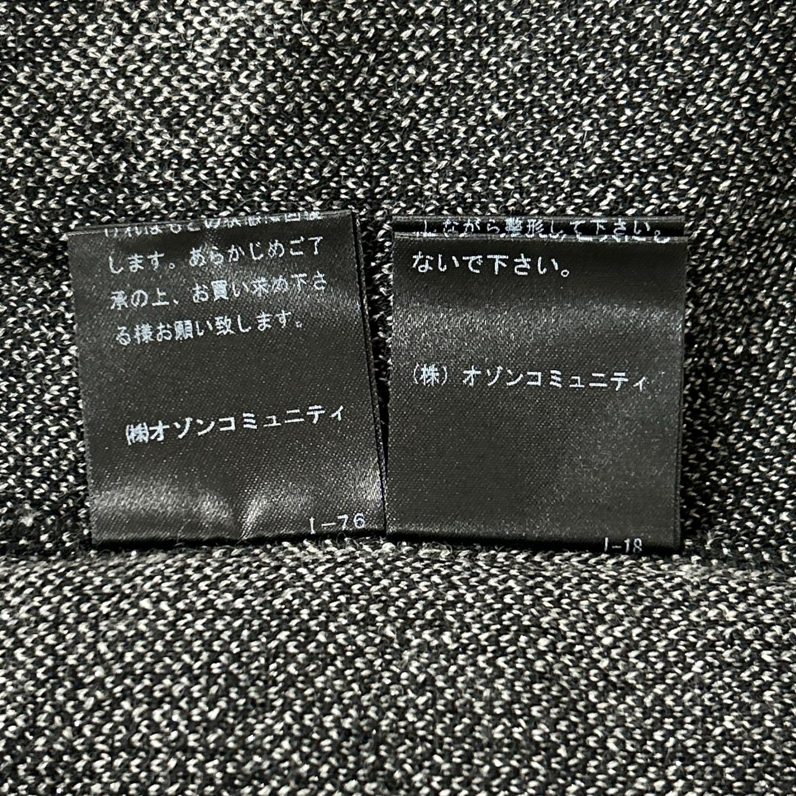 HYSTERICS Hysterics 0553ND01 Black Musical Note Cardigan Top