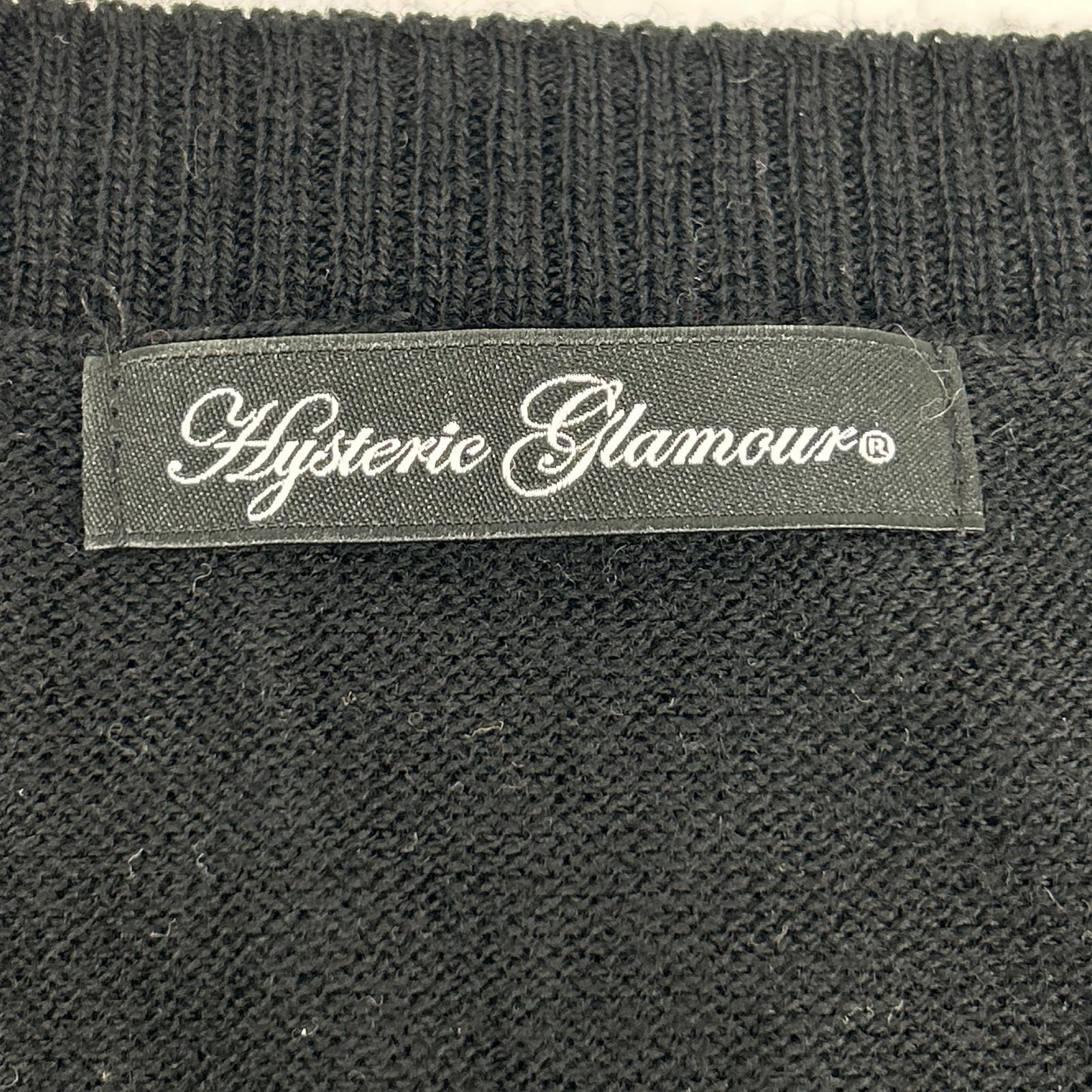 HYSTERIC GLAMOUR ヒステリックグラマー 0153NS10 ブラック ギターガール セーター トップス