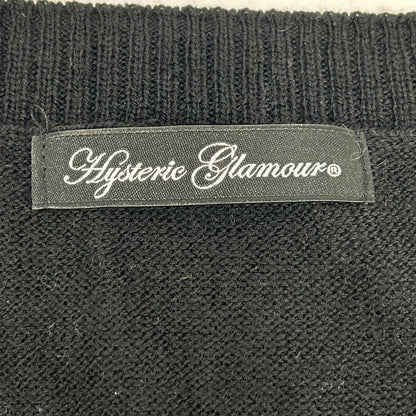 HYSTERIC GLAMOUR ヒステリックグラマー 0153NS10 ブラック ギターガール セーター トップス