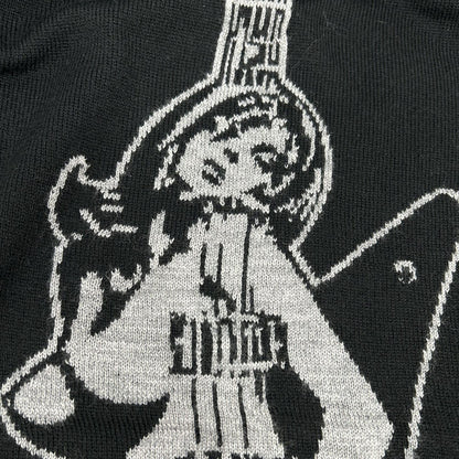 HYSTERIC GLAMOUR ヒステリックグラマー 0153NS10 ブラック ギターガール セーター トップス