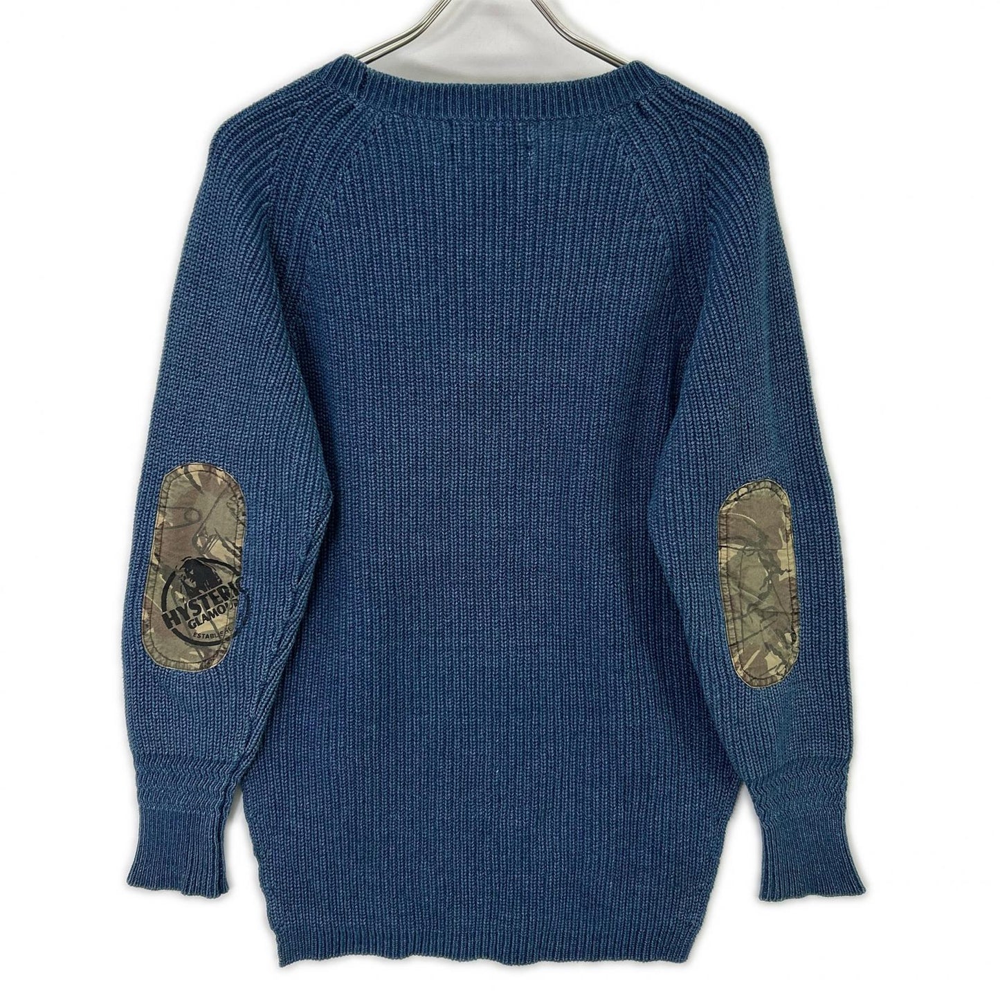 HYSTERIC GLAMOUR ヒステリックグラマー 0153NS01 オリジナルブルース サイドスリット セーター トップス