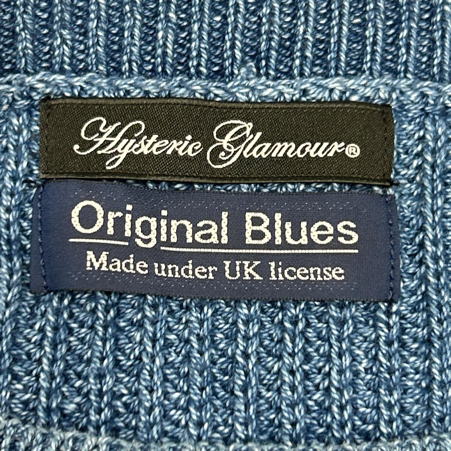 HYSTERIC GLAMOUR ヒステリックグラマー 0153NS01 オリジナルブルース サイドスリット セーター トップス