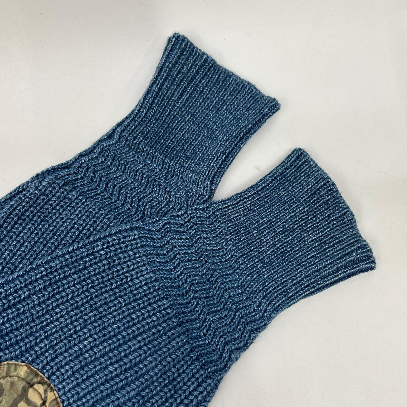 HYSTERIC GLAMOUR ヒステリックグラマー 0153NS01 ORIGINAL BLUES 侧开叉毛衣 上衣