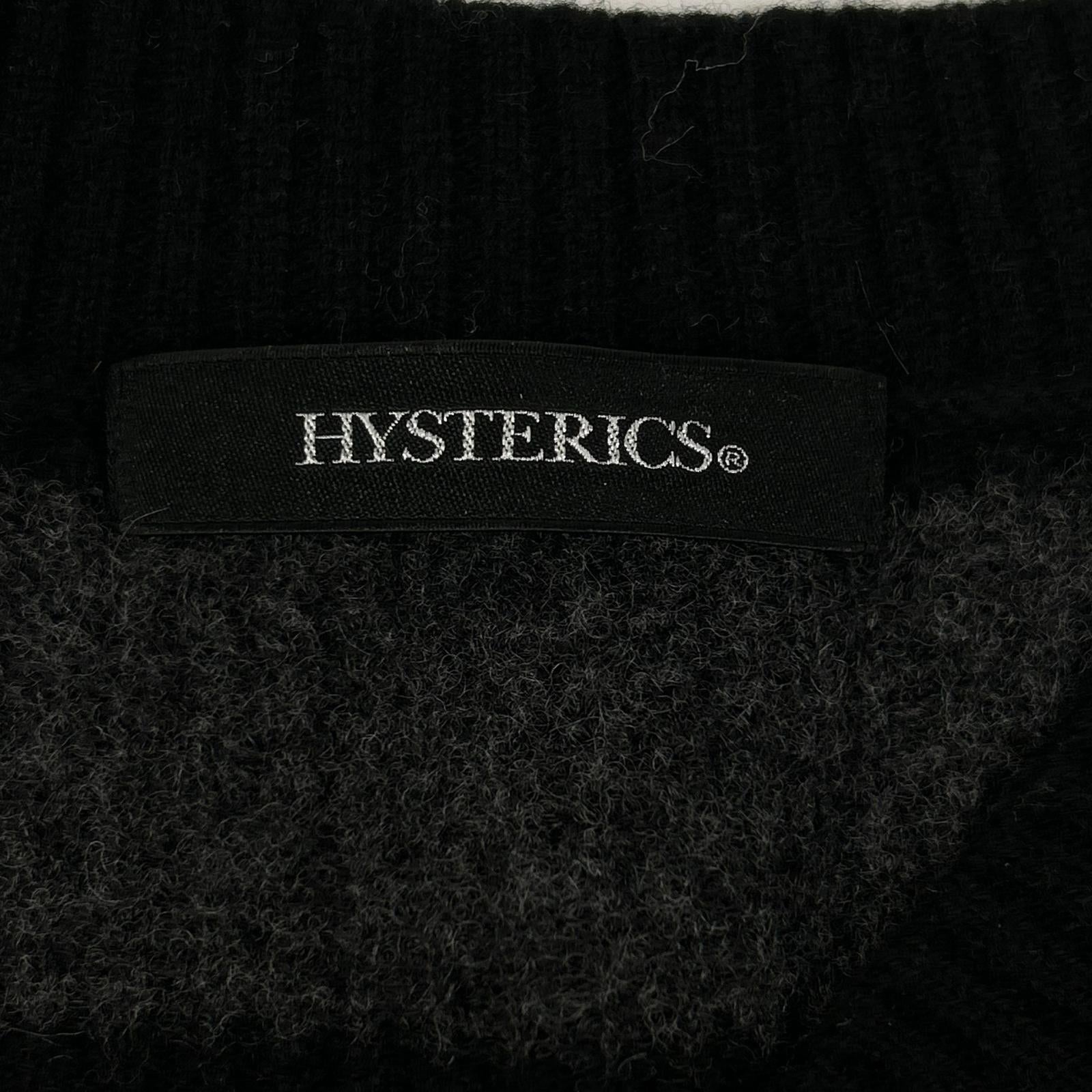HYSTERICS ヒステリックス 0553NS02 ブラック×グレー ボーダー セーター トップス