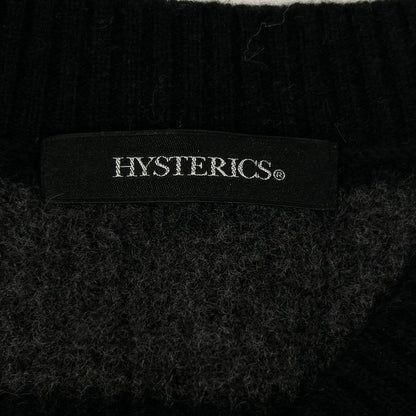 HYSTERICS ヒステリックス 0553NS02 ブラック×グレー ボーダー セーター トップス