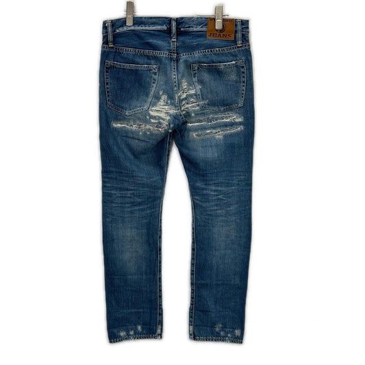 HYSTERIC GLAMOUR ヒステリックグラマー 0133AP08 ダメージ加工 スリム デニムパンツ ボトムス