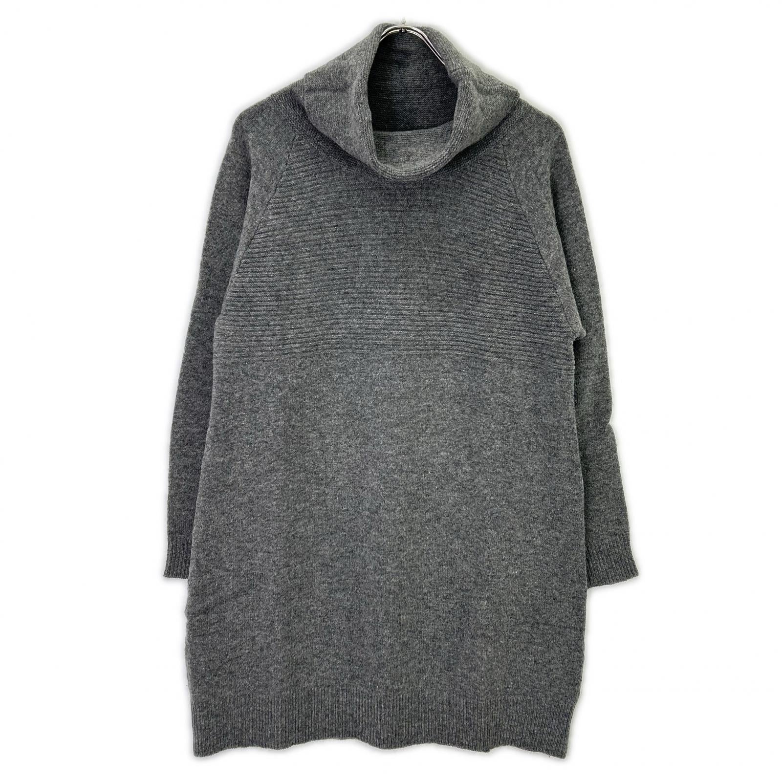 HYSTERIC GLAMOUR Hysteric Glamour 0163NO02 Gray High-Neck Wool One-Piece Top