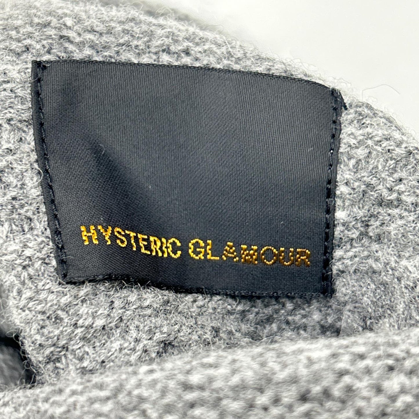 HYSTERIC GLAMOUR Hysteric Glamour 0163NO02 Gray High-Neck Wool One-Piece Top