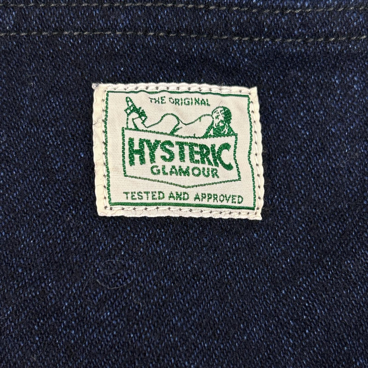 HYSTERIC GLAMOUR ヒステリックグラマー 0163AS01 ブルー ハイバックオーバーオール オーバーオール オールインワン