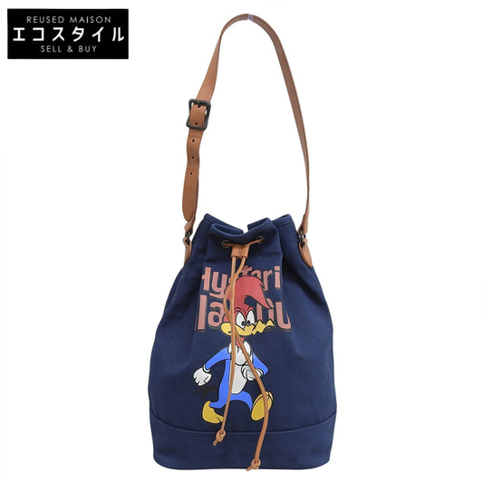 HYSTERIC GLAMOUR WOODPECKER WW CRUSH pt Shoulder Bag Women's Navy Shoulder Bag