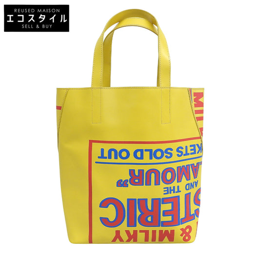 HYSTERIC GLAMOUR HYSTERIC GLAMOUR DIZZA & MILKY Tote Bag Yellow Tote Bag