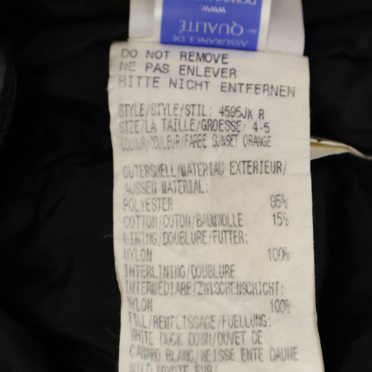 CANADA GOOSE 加拿大鹅 【国内正規（株）グリフィンインターナショナル】4595JK 带毛领/帽羽绒夹克 夹克 4-5