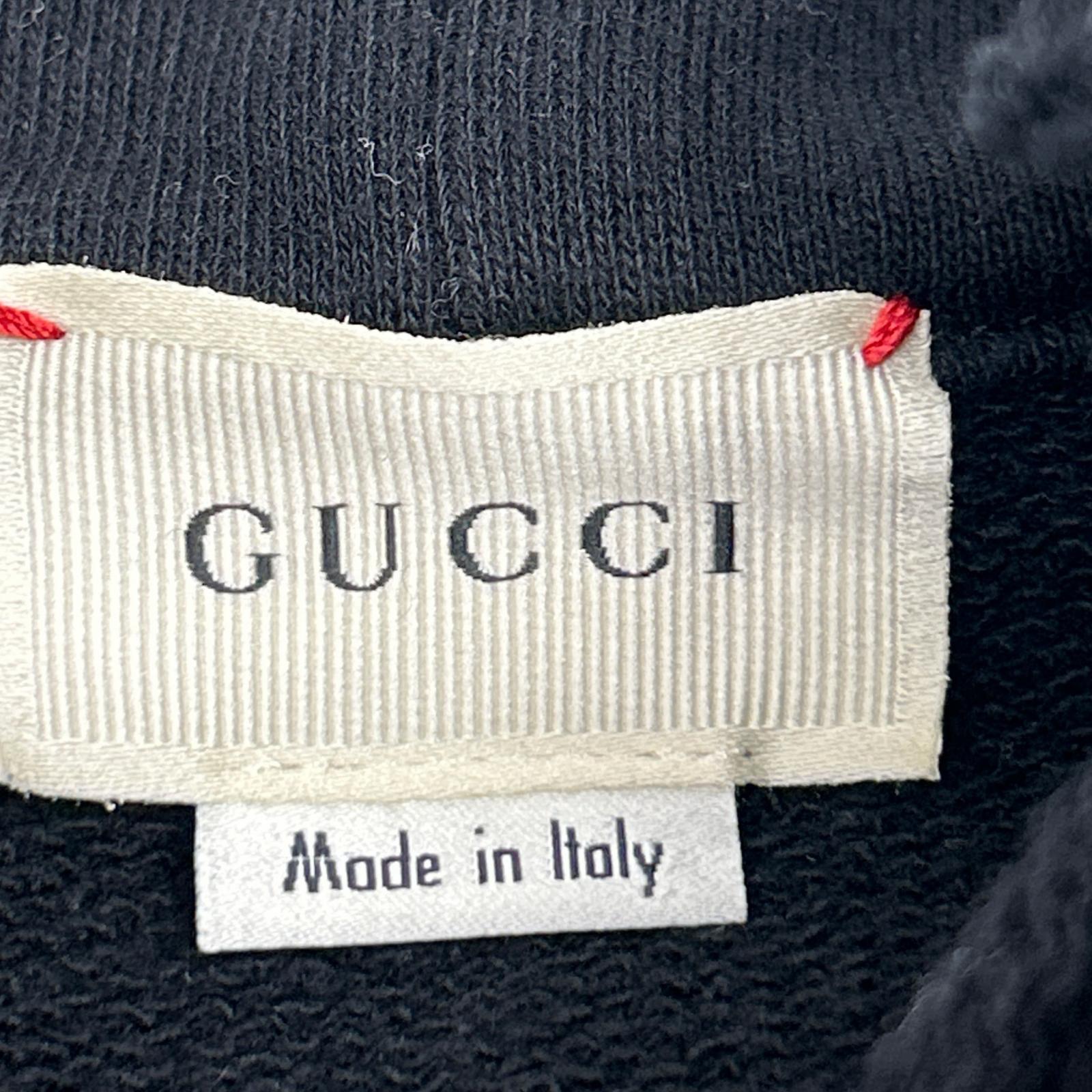 GUCCI グッチ 520775 ブラックキャット フーディー パーカー トップス