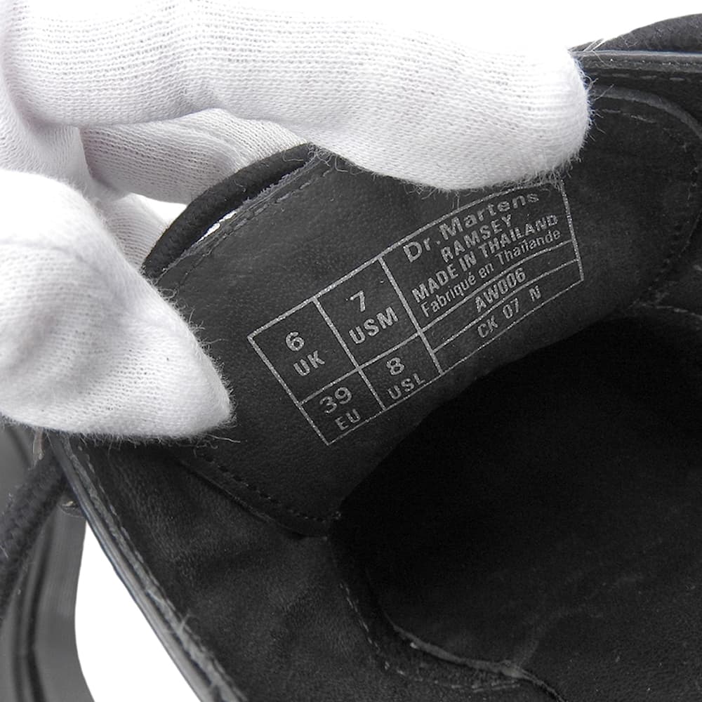 Dr.Martens ドクターマーチン 新品同様 RAMSEY ラムジー クリーパーシューズ メンズ ブラック 6 シューズ