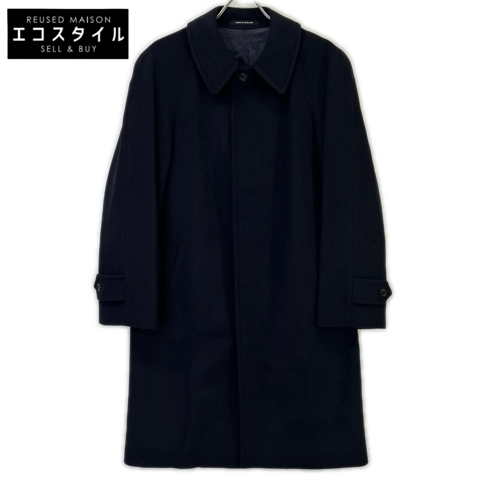 BEAMS F BEAMS F 海军蓝 羊绒35% 翻领 大衣 外套 34